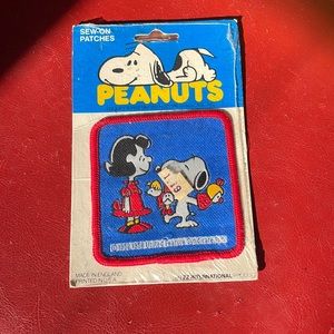 Vintage Peanuts patch, in original packaging